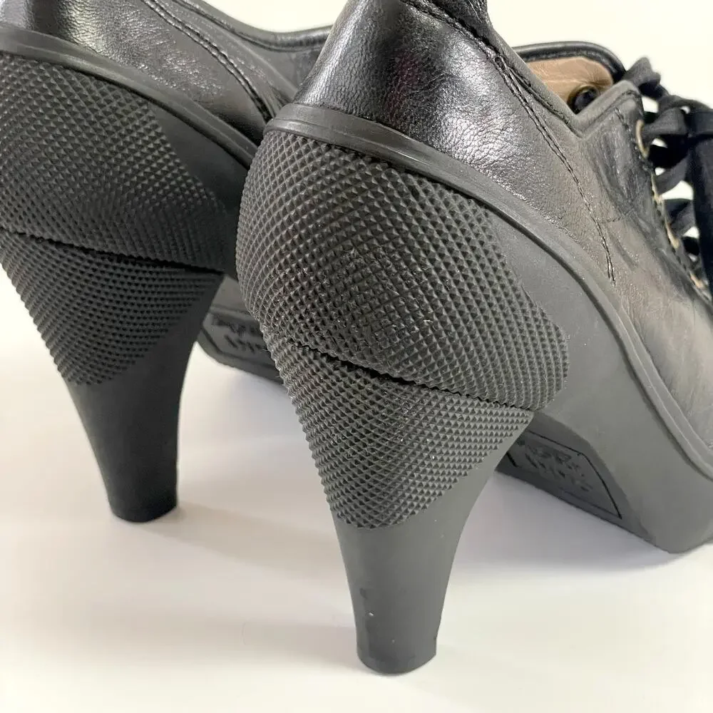 Vintage 90s Y2K DKNY Sneaker Heels‎ Sz 8.5 Utility Chic Urban Minimalist Cyber